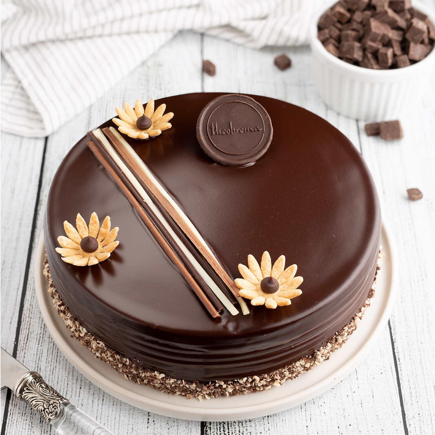 Eggless Dutch Truffle Cake