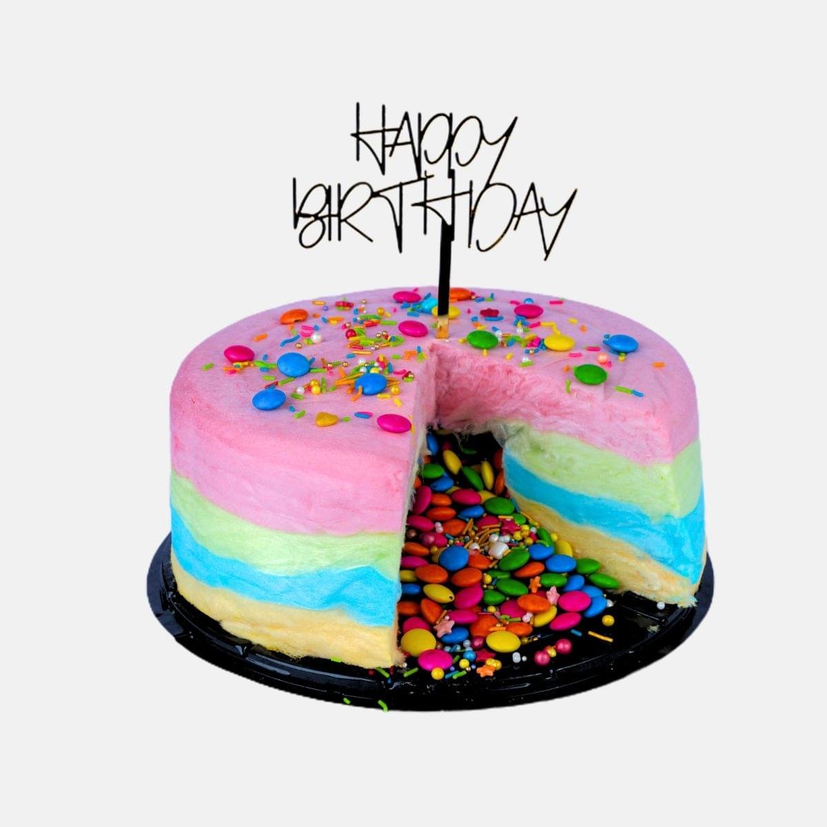 Cotton Candy Pinata Cake